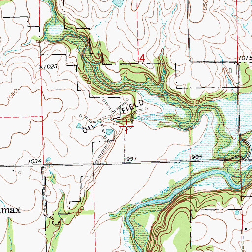 Topographic Map of Kansas Department of Wildlife and Parks Fall River Wildlife Division, KS