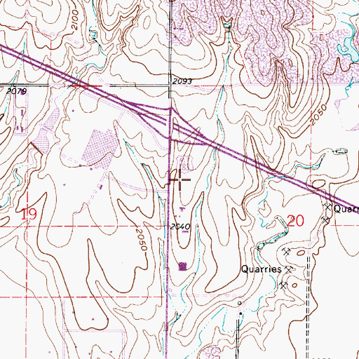 Topographic Map of Kansas Highway Patrol Troop D Headquarters, KS