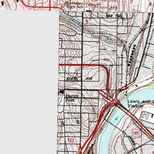 Topographic Map of United States Marshal's Service Kansas City, KS