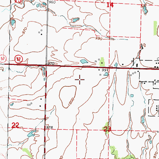 Topographic Map of Crawford County Jail, KS