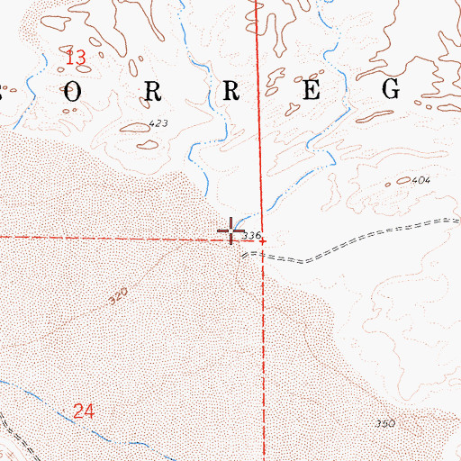 Topographic Map of Third Wash, CA