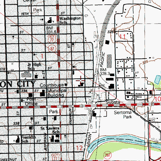 Topographic Map of North Central Kansas Regional Juvenile Detention Facility, KS