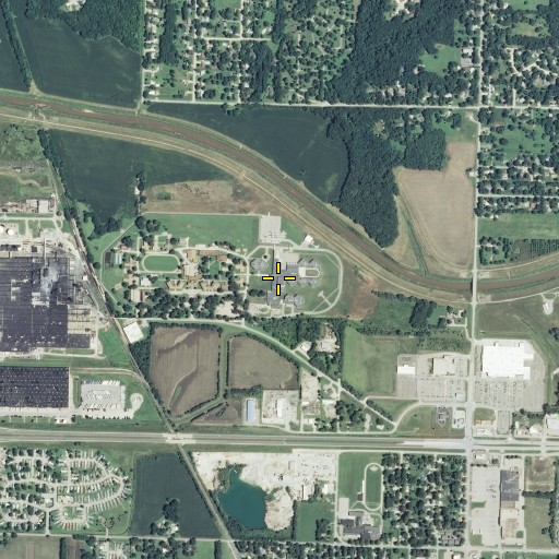 Aerial/Satellite Image of Kansas Juvenile Correctional Complex, KS