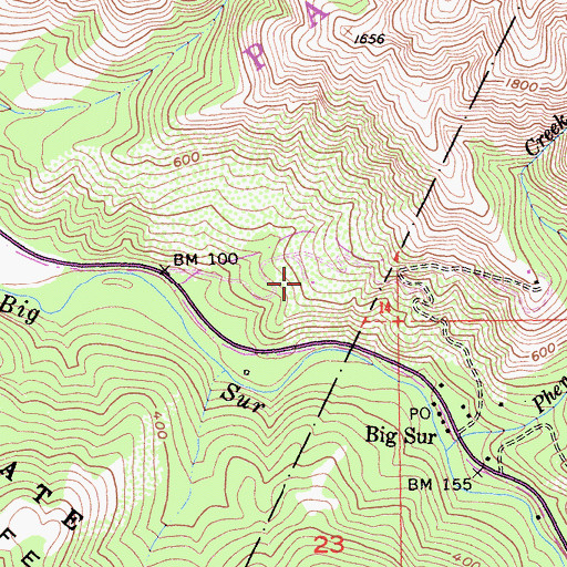 Topographic Map of Captain Cooper Elementary School, CA