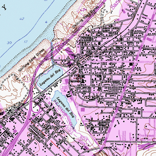 Topographic Map of Chartwell School, CA