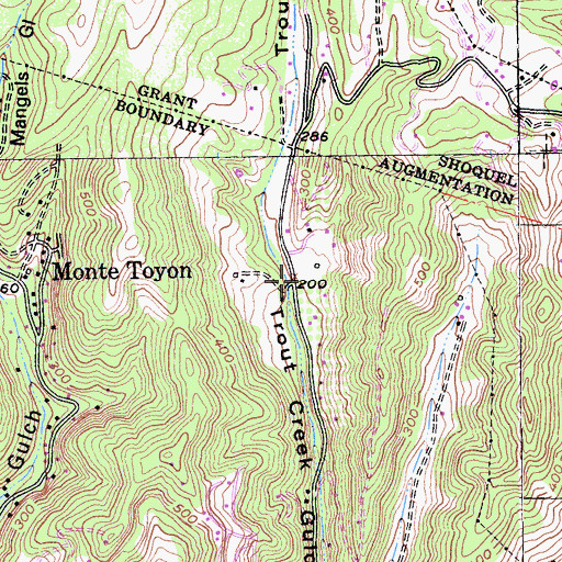 Topographic Map of Orchard School, CA