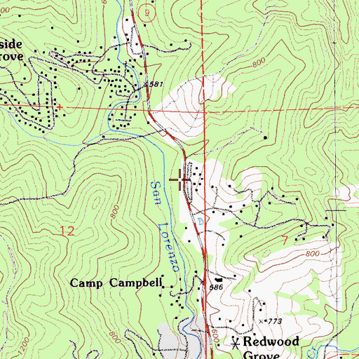 Topographic Map of Ocean Grove Charter School, CA