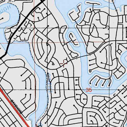 Topographic Map of Saint Ambrose Sea Breeze School, CA