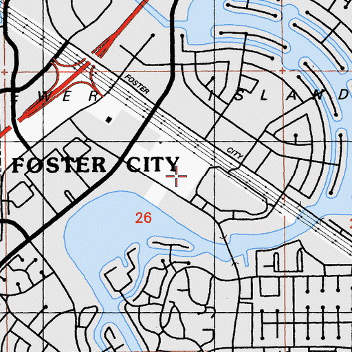 Topographic Map of Ronald C Wornick Jewish Day School, CA