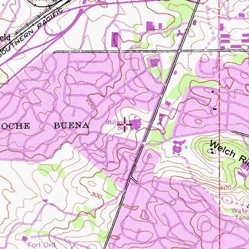 Topographic Map of Central Coast High School, CA