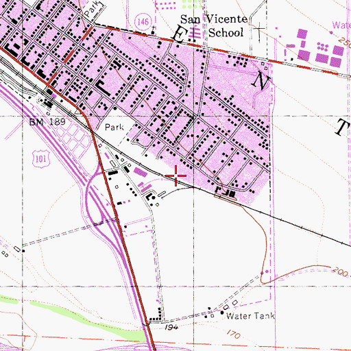 Topographic Map of Soledad Christian Academy, CA