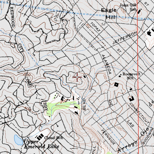 Topographic Map of Weingarten Children's Center, CA