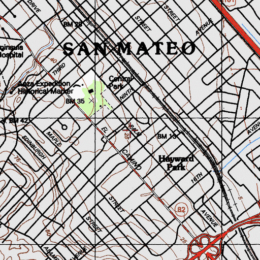 Topographic Map of Cornerstone Christian School, CA