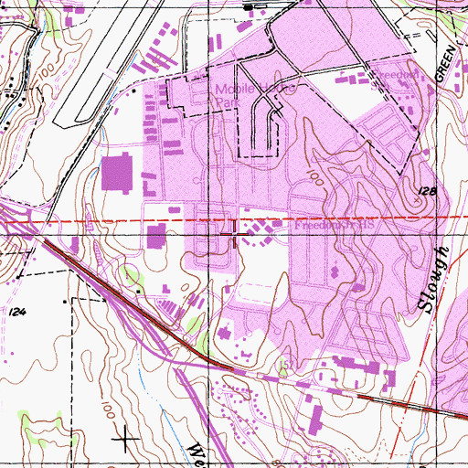 Topographic Map of Duncan Holbert School, CA