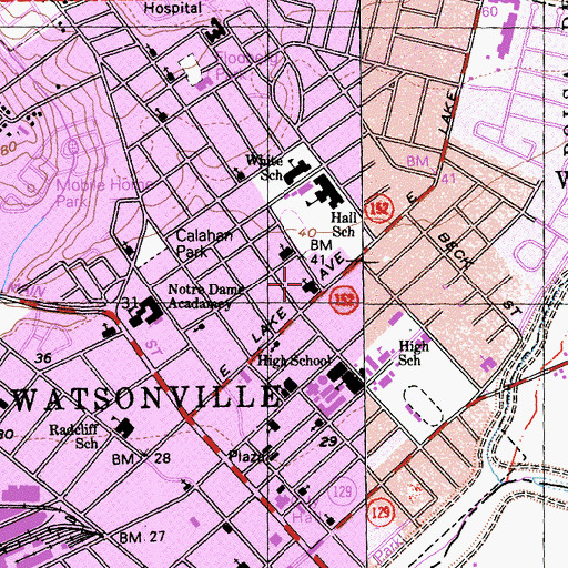 Topographic Map of Solano Summit Academy, CA