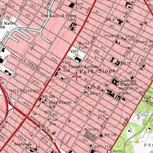 Topographic Map of Eden Theater (historical), NY