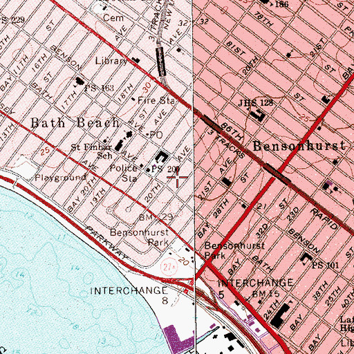 Topographic Map of Deluxe Theatre (historical), NY