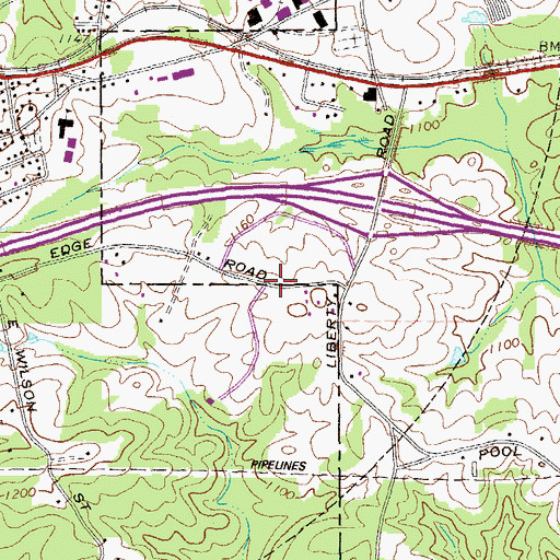 Topographic Map of New Bethesda Christian Ministries Church of God In Christ, GA