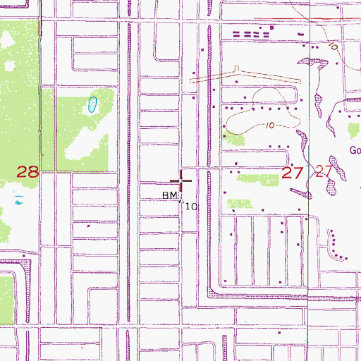 Topographic Map of Cape Christian Fellowship, FL