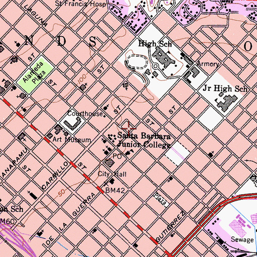 Topographic Map of Gonzales House, CA