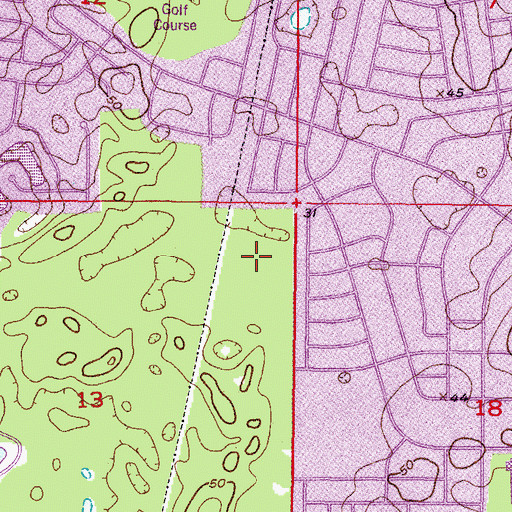 Topographic Map of Explorer K-8 School, FL