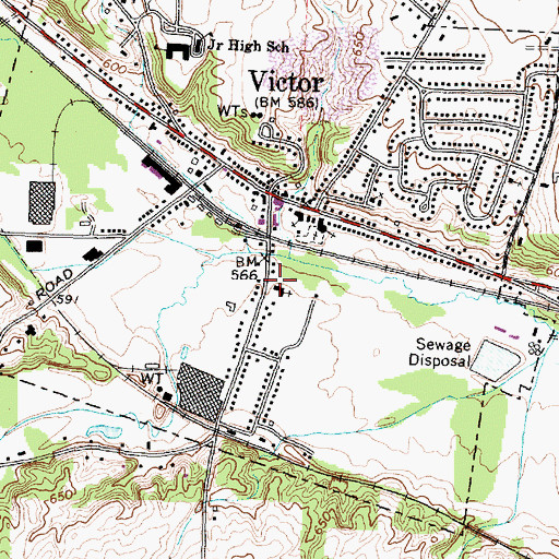 Topographic Map of Saint Patrick's Roman Catholic Church, NY