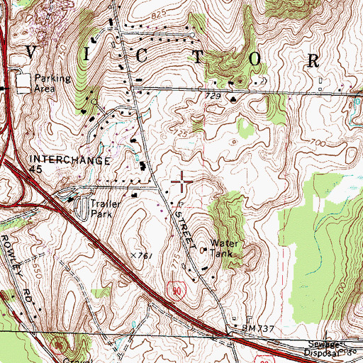Topographic Map of Willowbrook Christian Church, NY