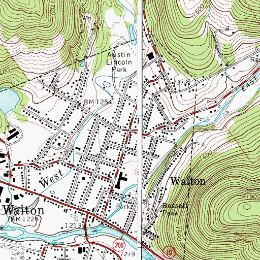 Topographic Map of United Presbyterian Church, NY