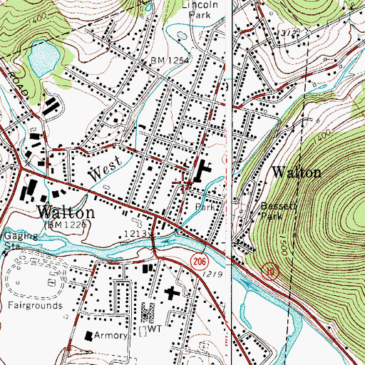 Topographic Map of Christ Episcopal Church, NY