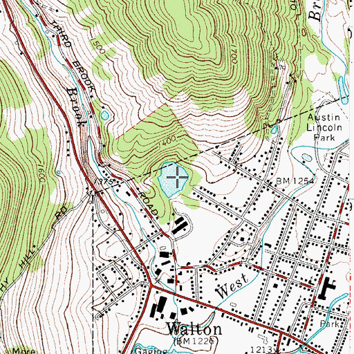 Topographic Map of Sheffields Pond, NY