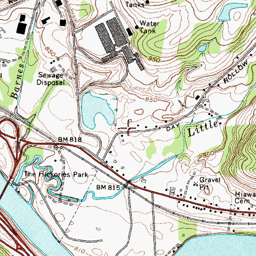 Topographic Map of Lakeview Chapel, NY
