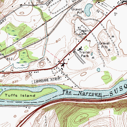 Topographic Map of Church of the Nazarene, NY