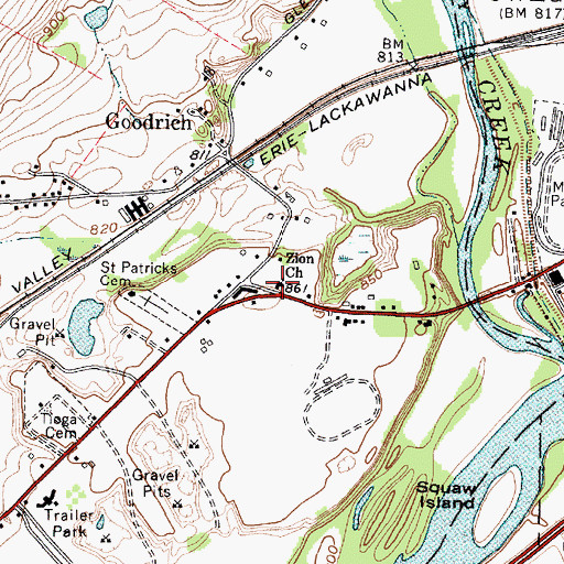 Topographic Map of Zion Lutheran School, NY
