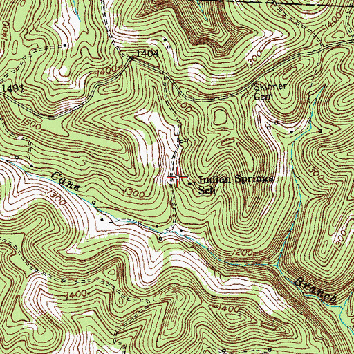 Topographic Map of Indian Spring (historical), KY