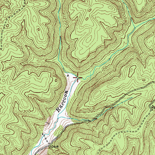 Topographic Map of Joes Branch, KY