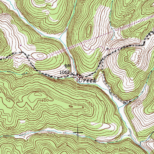 Topographic Map of Limestone Branch, KY
