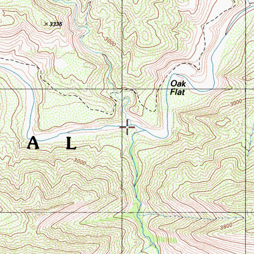 Topographic Map of Timber Creek, CA