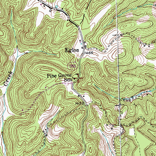 Topographic Map of Pine Grove (historical), KY