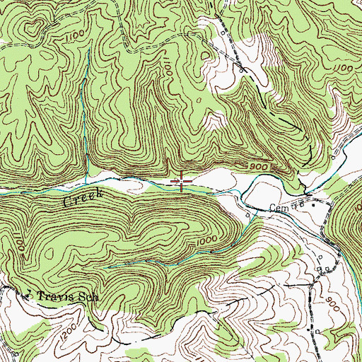 Topographic Map of Powell Post Office (historical), KY
