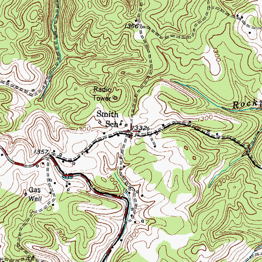 Topographic Map of Smith (historical), KY