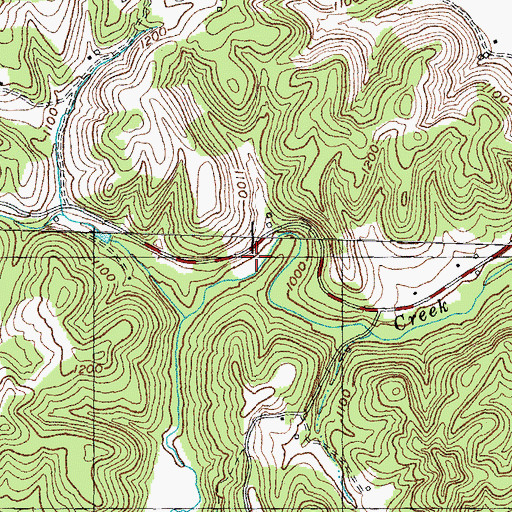 Topographic Map of Wilson's Mill, KY