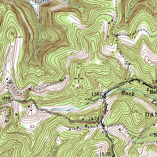 Topographic Map of Croley Mountain, KY