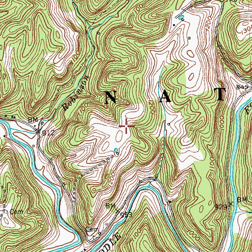 Topographic Map of Flatton (historical), KY