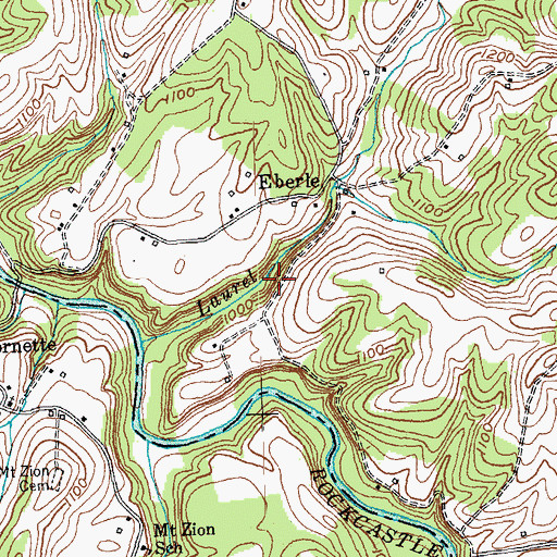 Topographic Map of Laurel Branch (historical), KY