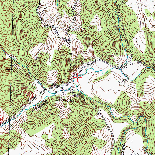 Topographic Map of Chadwell Post Office (historical), KY