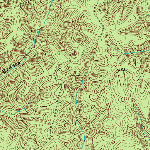 Topographic Map of Carpenter Ridge, KY