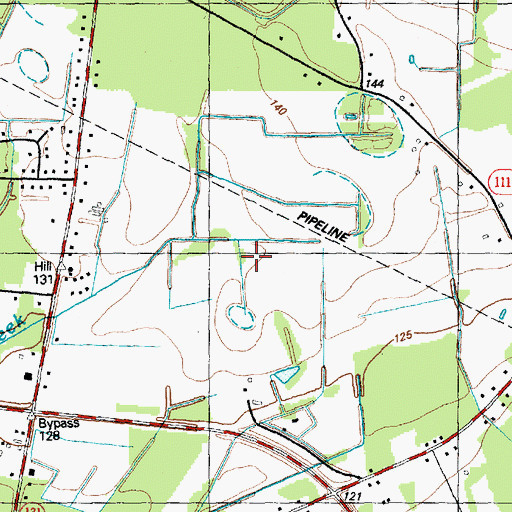 Topographic Map of Bladenboro Industrial Park, NC