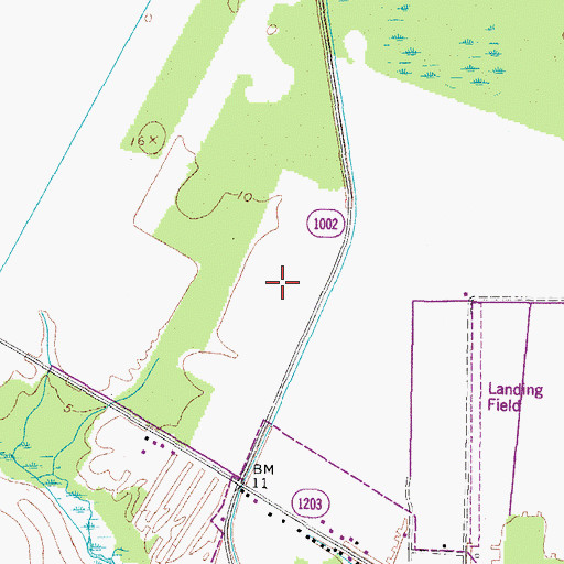 Topographic Map of Pamlico Correctional Institution, NC