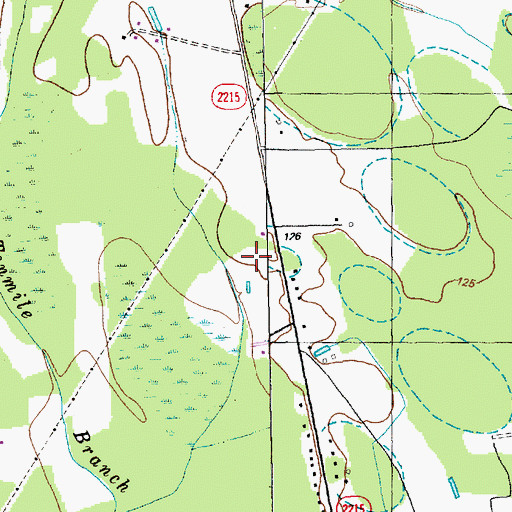 Topographic Map of Brittland Mobile Home Park, NC