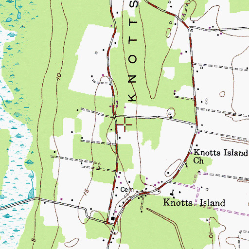 Topographic Map of Ferguson Mobile Home Park, NC